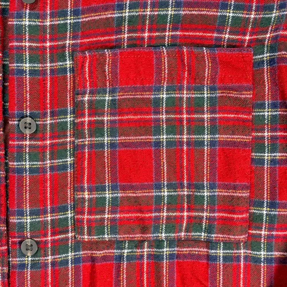 Abercrombie & Fitch Soft Collection Red Plaid Flannel Shirt Women XS Long Sleeve - Picture 4 of 16